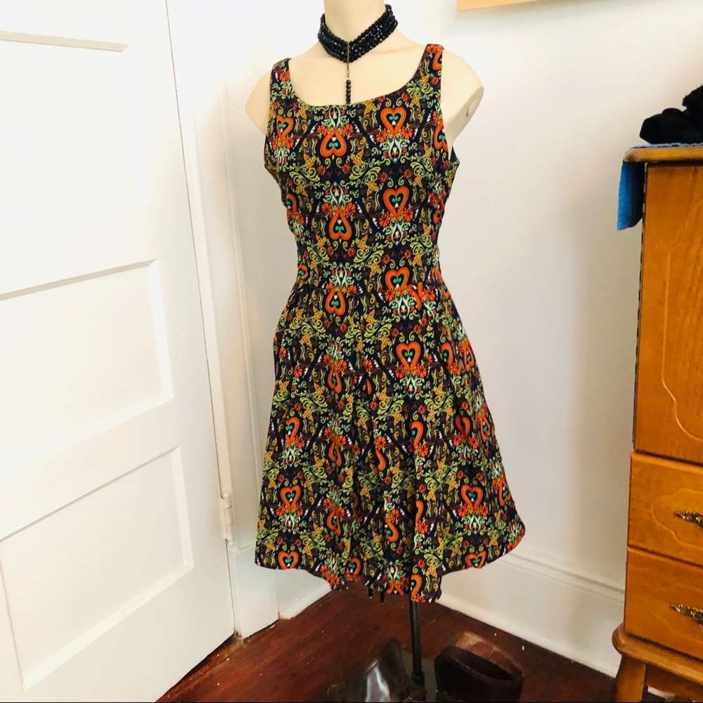 Paisley ModCloth dress w/ 70s vibes